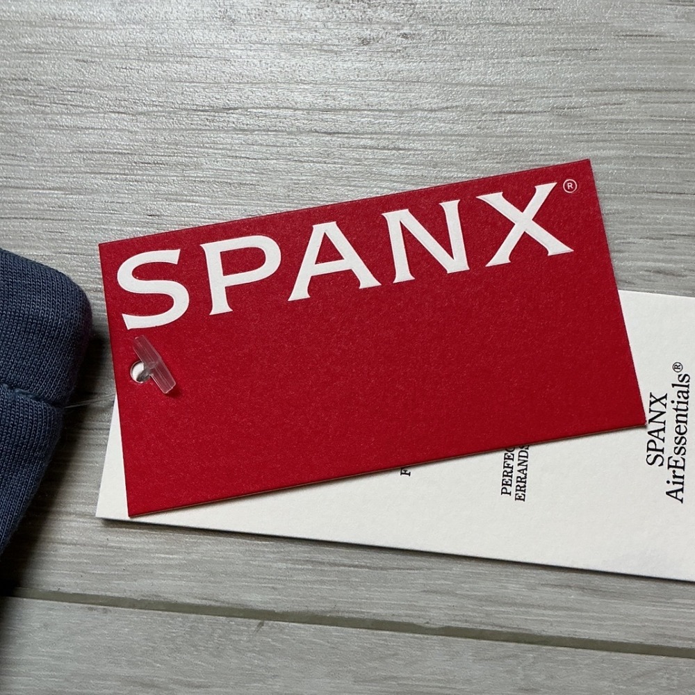 Spanx AirEssentials Draped Midi Dress Rain Blue Size XS New With Tags - Picture 6 of 8